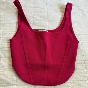Babaton Pink Knit Crop